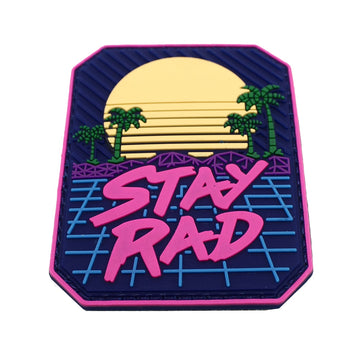 Stay Rad 'Sunset And Palm Trees' PVC Rubber Velcro Patch