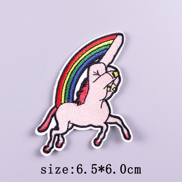 LGBT Pride 'Rainbow Unicorn | F**k U' Embroidered Velcro Patch