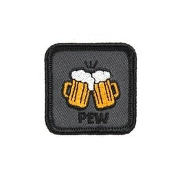 Drinks 'Pew | Beer Mugs Toast' Embroidered Velcro Patch
