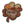 Load image into Gallery viewer, 'Clover Leaf Skull | Brown ' Embroidered Velcro Patch
