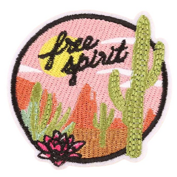 Cactus Plants 'Free Spirit' Embroidered Patch