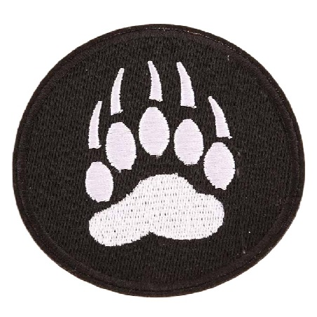 Bear Claw Embroidered Patch