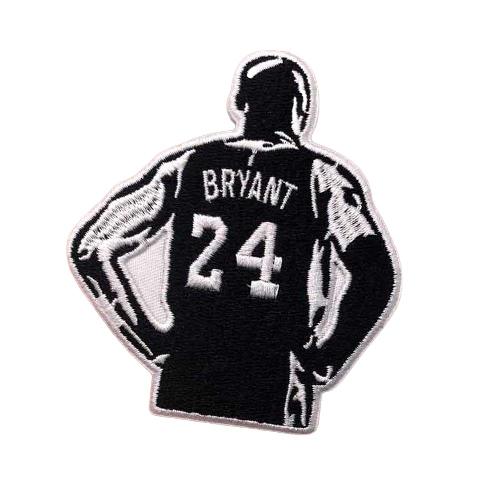 Basketball Player 'Kobe Bryant' Embroidered Velcro Patch