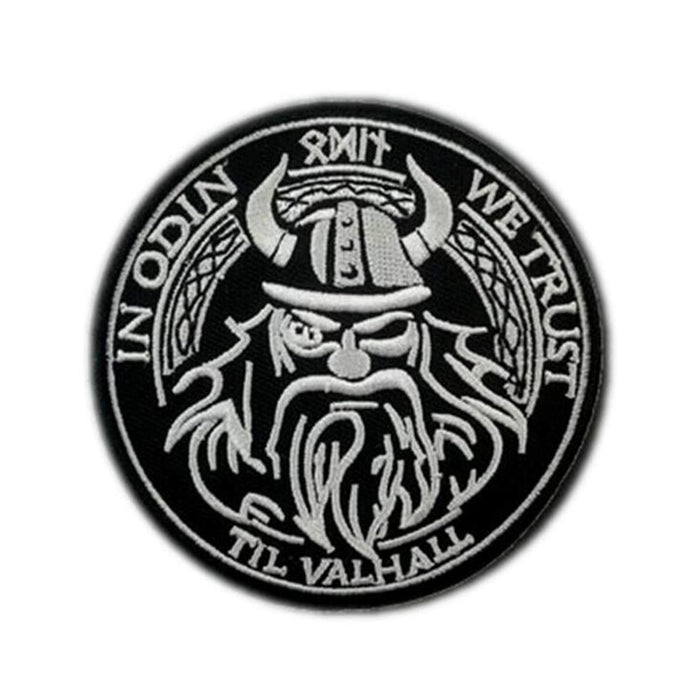 Viking 'In Odin We Trust Til Valhall | 3.0' Embroidered Velcro Patch