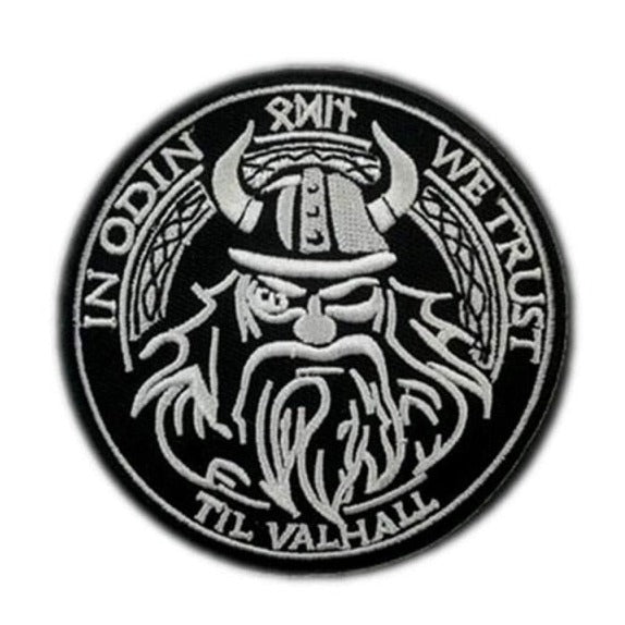 Viking 'In Odin We Trust Til Valhall | 3.0' Embroidered Velcro Patch