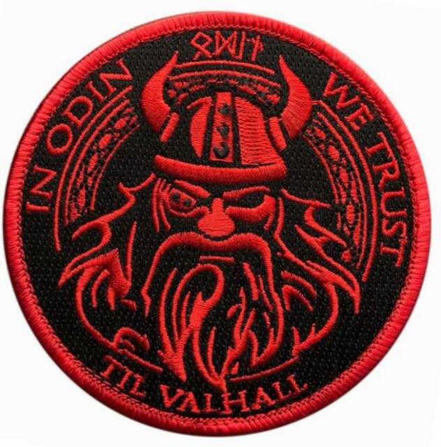 Viking 'In Odin We Trust Til Valhall | 2.0' Embroidered Velcro Patch