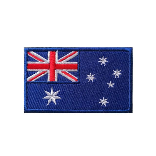Australia Flag Embroidered Velcro Patch