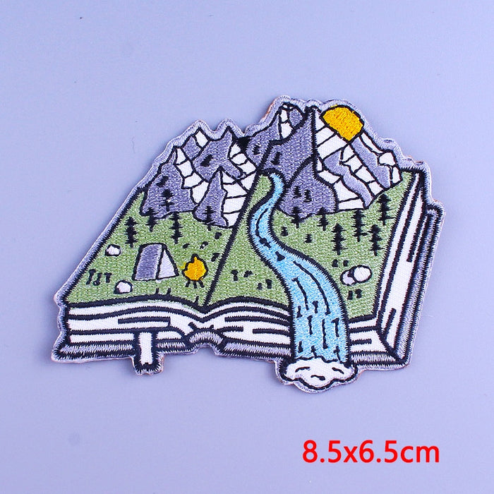 Book Of Valleys And Mountains Embroidered Patch
