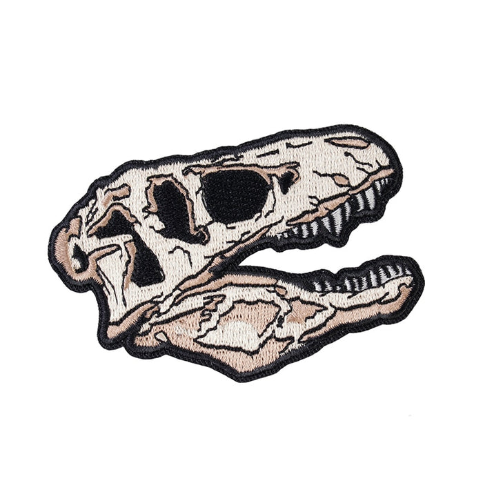 Tyrannosaurus Rex Skull Embroidered Velcro Patch