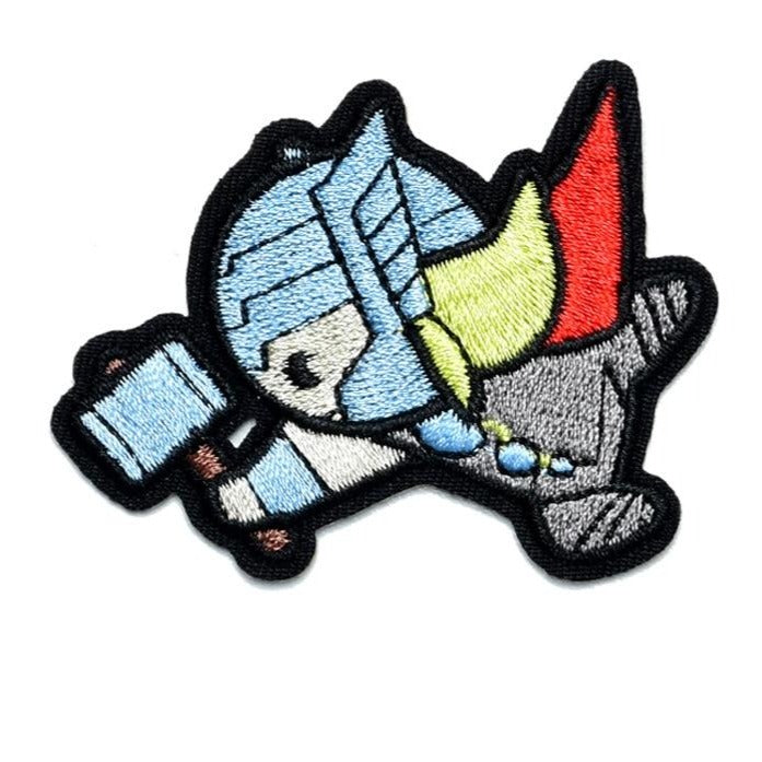 Thor 'Cute | Fighting' Embroidered Patch