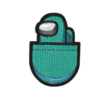 Among Us 'Cyan' Embroidered Patch