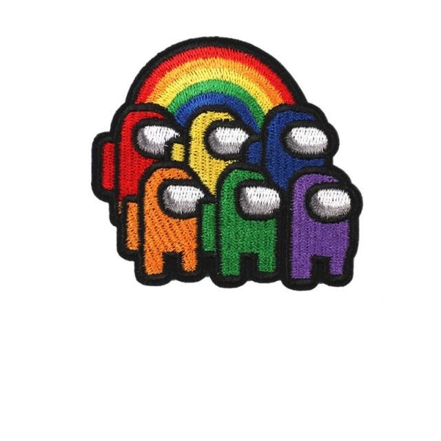 Among Us 'Rainbow Family' Embroidered Patch