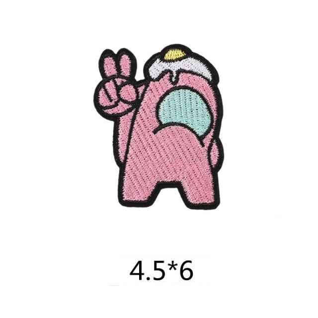 Among Us 'Pink | Egg On The Head' Embroidered Patch