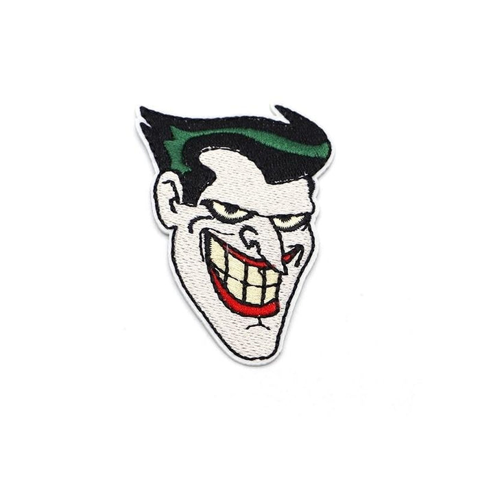 Joker 'Comic Face' Embroidered Patch