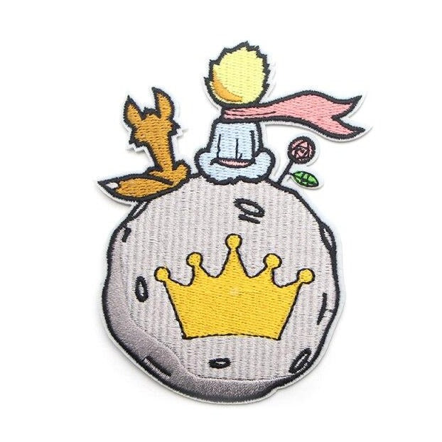 The Little Prince 'Sitting on the Moon' Embroidered Patch