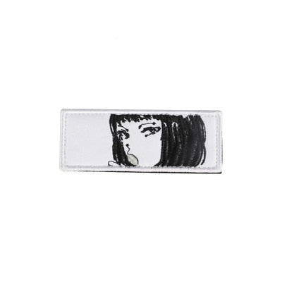 Tomie 'Serious Face' Embroidered Velcro Patch