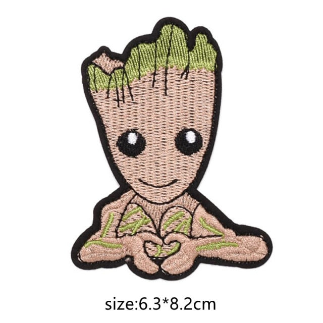 Groot 'Hand Heart' Embroidered Patch