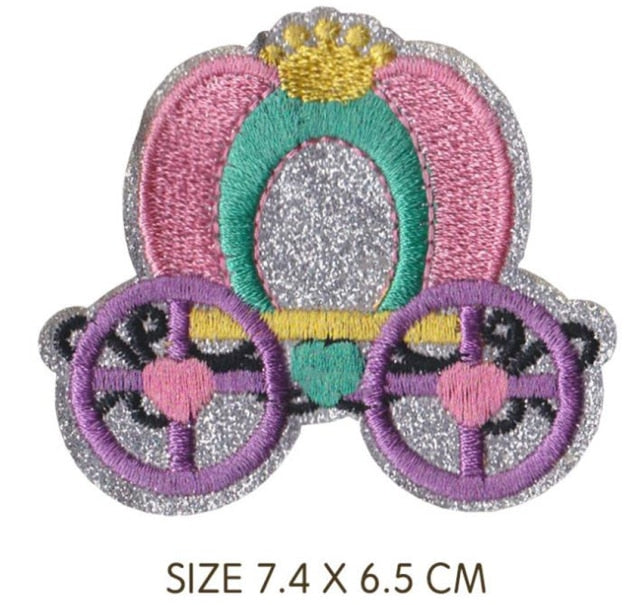 Cute Cinderella Carriage Embroidered Patch