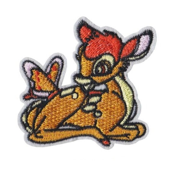 Bambi and Butterfly Embroidered Patch