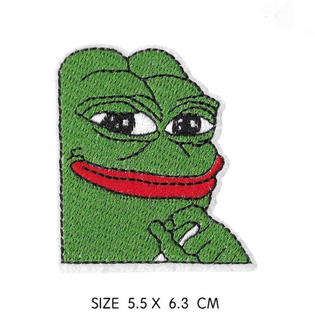 Pepe The Frog 'Smirking' Embroidered Patch