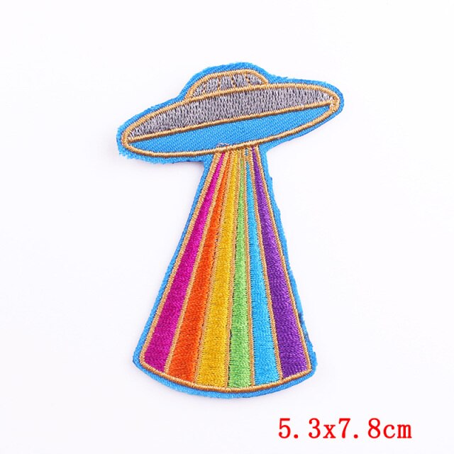 UFO Rainbow Light | 1.0 Embroidered Patch