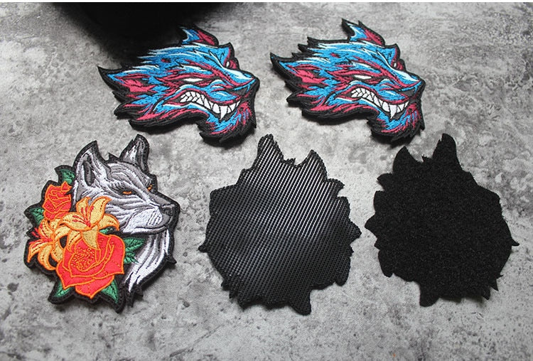Beast Wolf Embroidered Velcro Patch