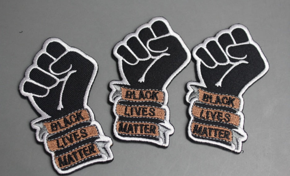 Black Lives Matter Embroidered Velcro Patch