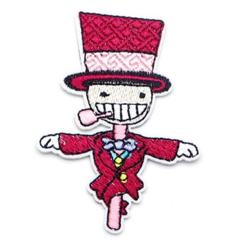 Cute Stick Man In Magic Coat Embroidered Patch