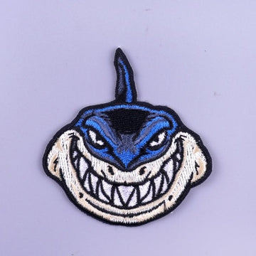 Deadly Shark Embroidered Patch