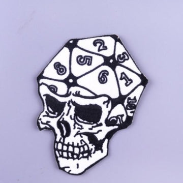 Skull 'Dice' Embroidered Patch