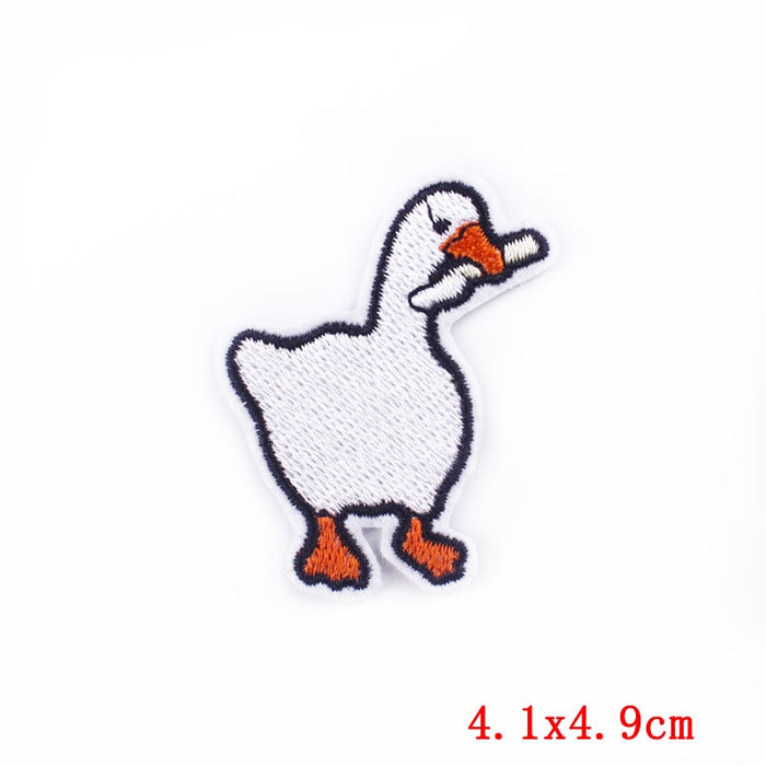 Untitled Goose Game 'Goose With Knife' Embroidered Patch