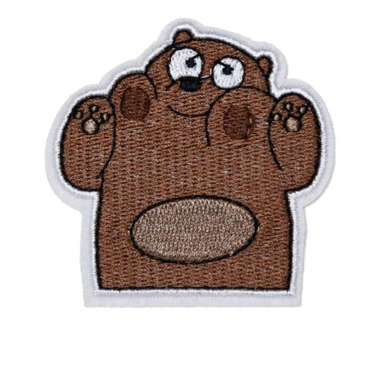 We Bare Bears 'Grizzly Bear | Chewing' Embroidered Patch
