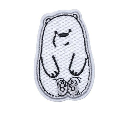 We Bare Bears 'Ice Bear | Sitting' Embroidered Patch