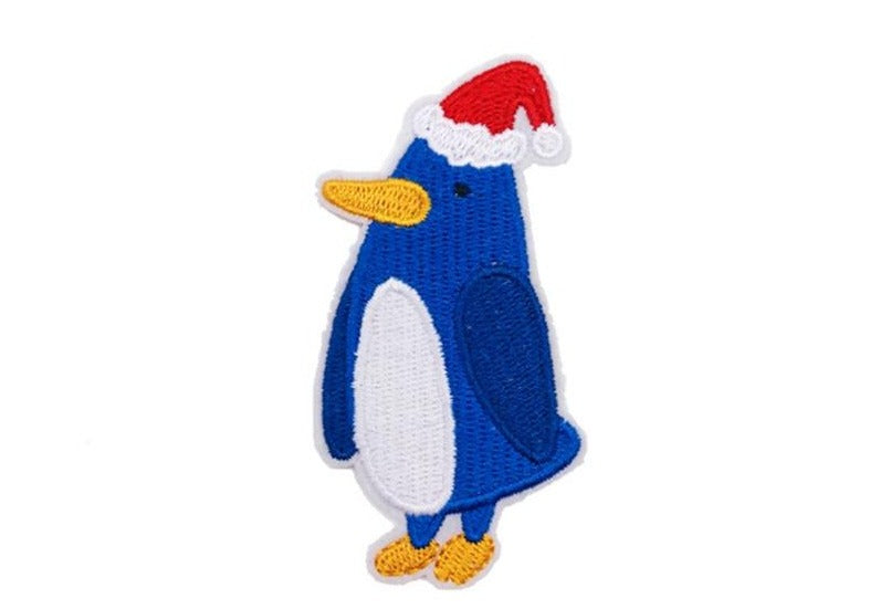 Christmas 'Festive Penguin' Embroidered Patch