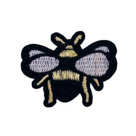 Insect 'Squash Bees' Embroidered Sew Iron Patch