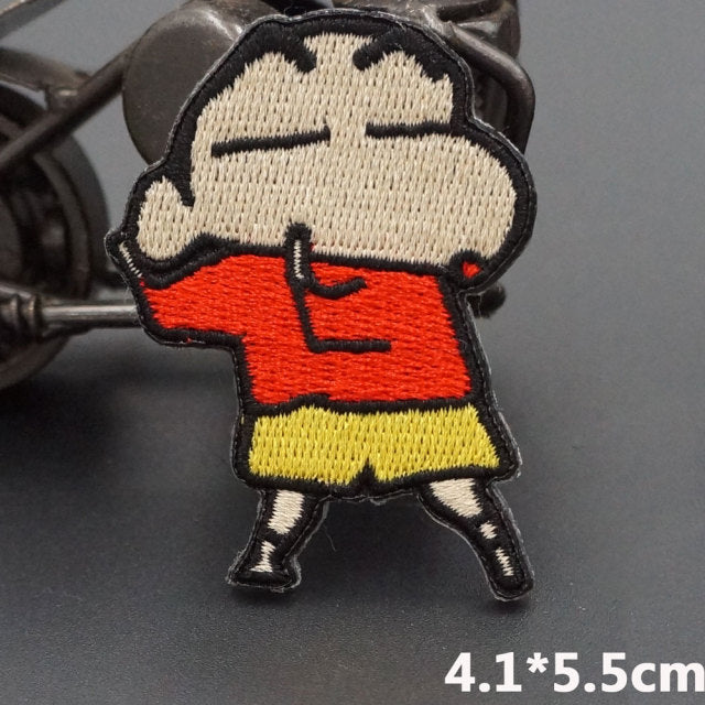 Crayon Shin Chan 'Exercising' Embroidered Patch
