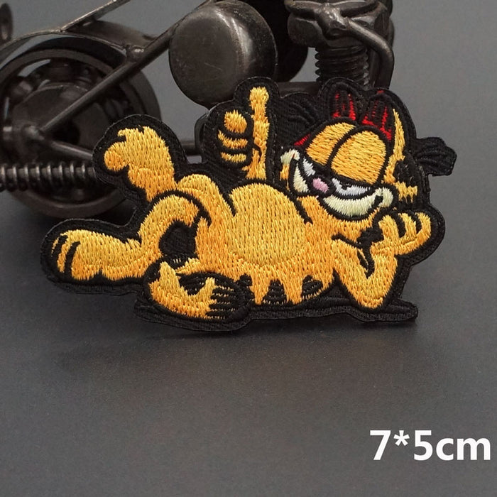 Garfield 'Chillin Thumbs Up | Black Trim' Embroidered Patch