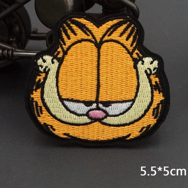 Garfield 'Smirking | Black Trim' Embroidered Patch