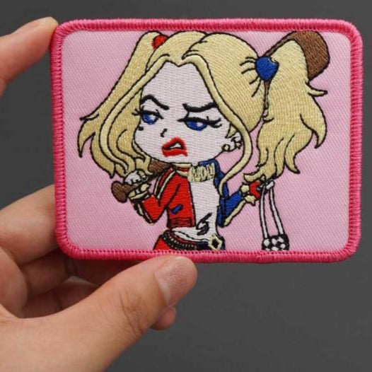 Harley Quinn 'Upset' Embroidered Patch