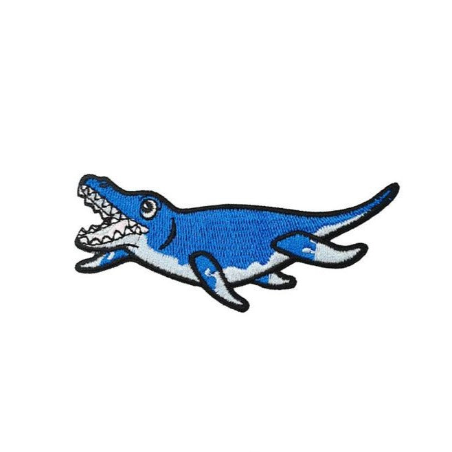 Dinosaur 'Mosasaurus | Blue' Embroidered Patch