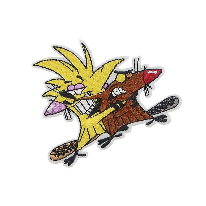 The Angry Beavers 'Norbert Teasing Daggett' Embroidered Patch