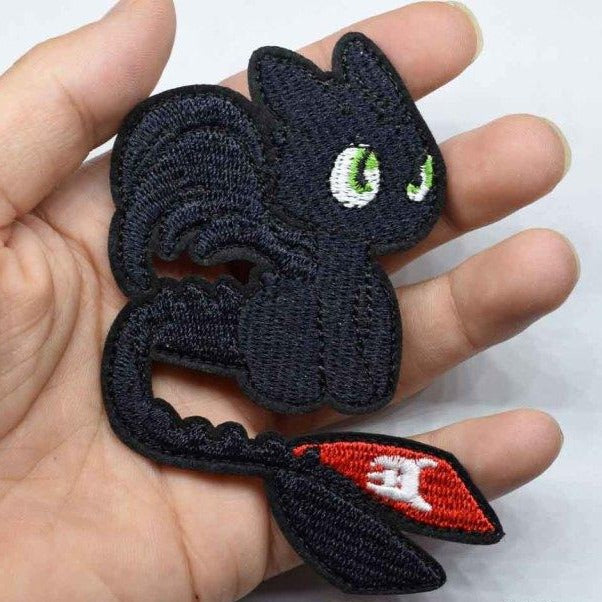 How to Train Your Dragon 'Baby Toothless' Embroidered Patch