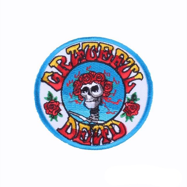 Skull 'Grateful Dead' Embroidered Patch