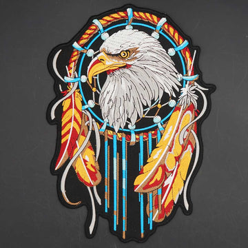 Cool 'Eagle Dream Catcher' Embroidered Patch