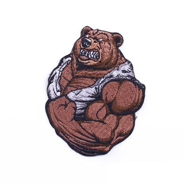 Bear 'Angry' Embroidered Patch