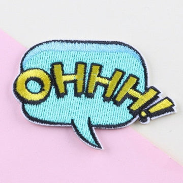 Comic Bubble 'Ohhh!' Embroidered Patch