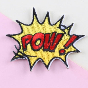 Comic Bubble 'Pow!' Embroidered Patch