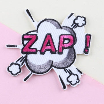 Comic Bubble 'Zap!' Embroidered Patch