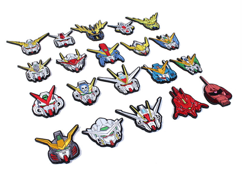 Mobile Suit Gundam 'Heads | Set of 20' Embroidered Velcro Patch