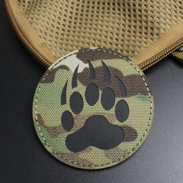 Bear Claw Embroidered Velcro Patch